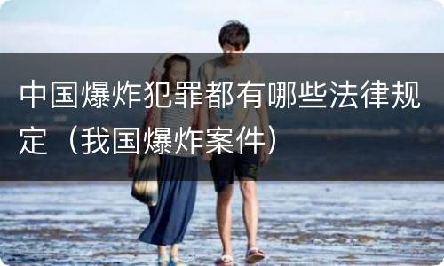中国爆炸犯罪都有哪些法律规定（我国爆炸案件）