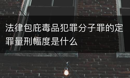 法律包庇毒品犯罪分子罪的定罪量刑幅度是什么