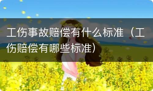 工伤事故赔偿有什么标准（工伤赔偿有哪些标准）
