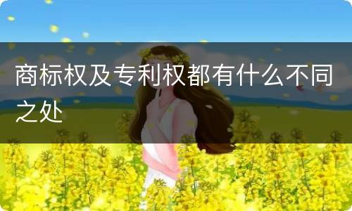 商标权及专利权都有什么不同之处