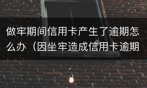 做牢期间信用卡产生了逾期怎么办（因坐牢造成信用卡逾期可以消除吗）