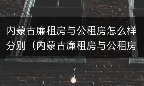 内蒙古廉租房与公租房怎么样分别（内蒙古廉租房与公租房怎么样分别的）