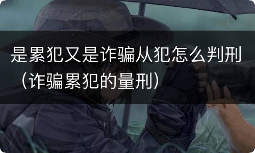 是累犯又是诈骗从犯怎么判刑（诈骗累犯的量刑）