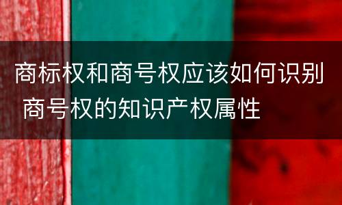 商标权和商号权应该如何识别 商号权的知识产权属性