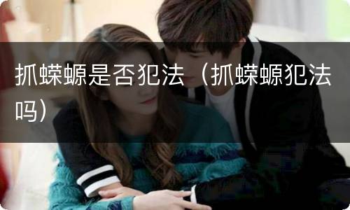 抓蝾螈是否犯法（抓蝾螈犯法吗）