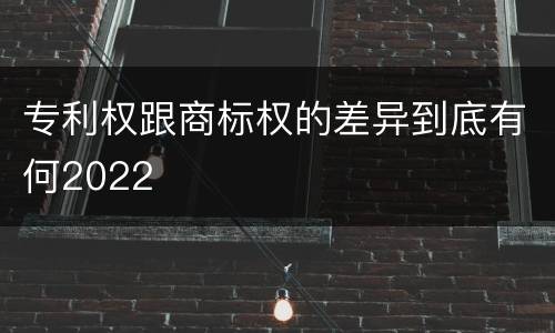 专利权跟商标权的差异到底有何2022
