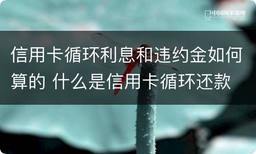 信用卡循环利息和违约金如何算的 什么是信用卡循环还款
