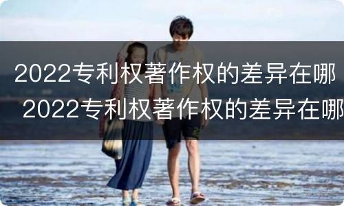 2022专利权著作权的差异在哪 2022专利权著作权的差异在哪查