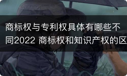 商标权与专利权具体有哪些不同2022 商标权和知识产权的区别
