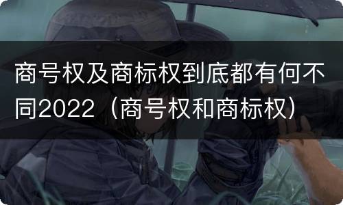 商号权及商标权到底都有何不同2022（商号权和商标权）