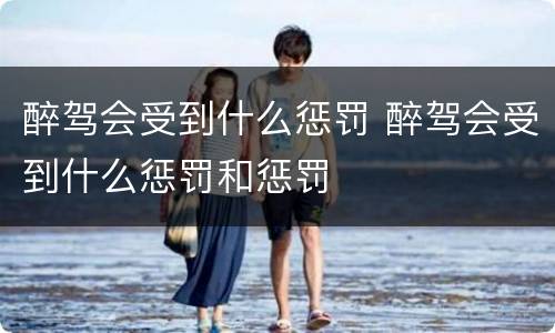 醉驾会受到什么惩罚 醉驾会受到什么惩罚和惩罚