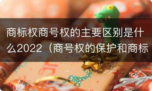 商标权商号权的主要区别是什么2022（商号权的保护和商标权的保护一样是全国性范围的）