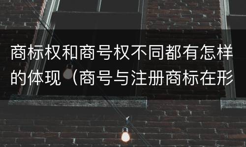商标权和商号权不同都有怎样的体现（商号与注册商标在形式上是一样的）