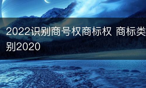 2022识别商号权商标权 商标类别2020