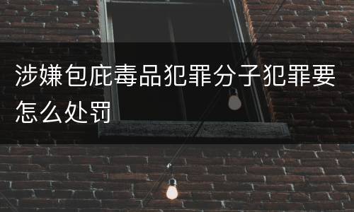 涉嫌包庇毒品犯罪分子犯罪要怎么处罚
