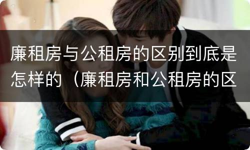 廉租房与公租房的区别到底是怎样的（廉租房和公租房的区别）