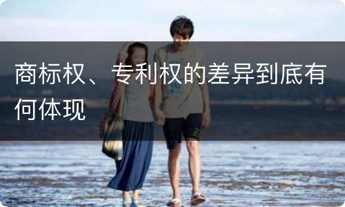 商标权、专利权的差异到底有何体现