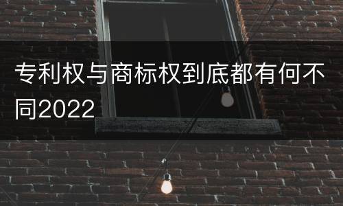 专利权与商标权到底都有何不同2022