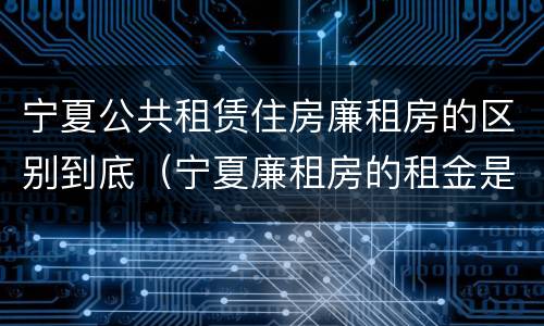 宁夏公共租赁住房廉租房的区别到底（宁夏廉租房的租金是多少钱）