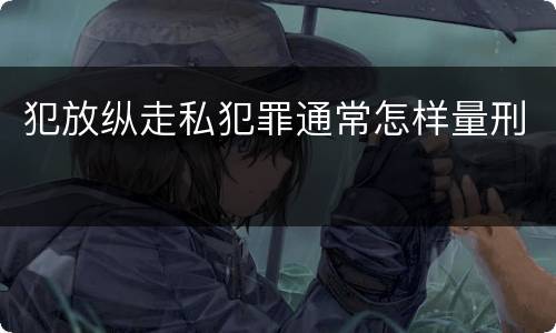犯放纵走私犯罪通常怎样量刑
