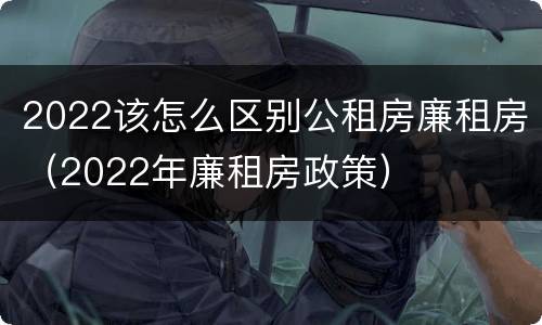 2022该怎么区别公租房廉租房（2022年廉租房政策）