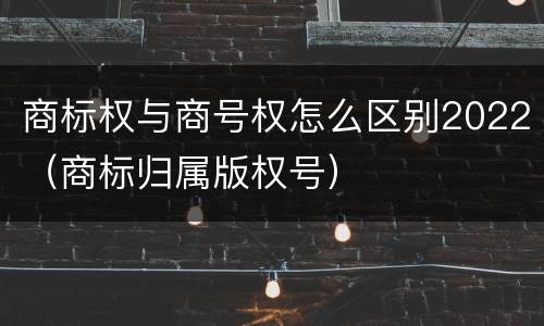 商标权与商号权怎么区别2022（商标归属版权号）