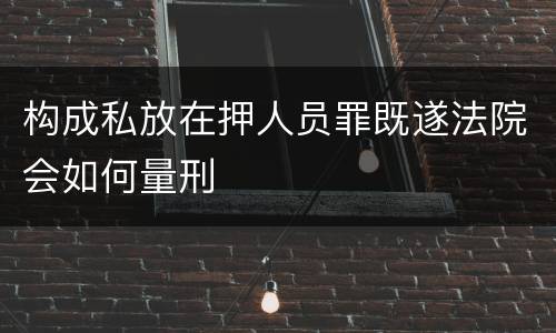 构成私放在押人员罪既遂法院会如何量刑