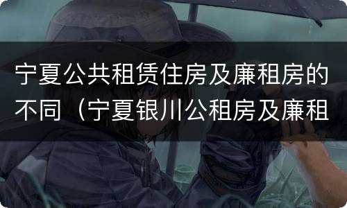 宁夏公共租赁住房及廉租房的不同（宁夏银川公租房及廉租房）