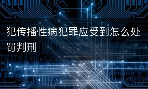 犯传播性病犯罪应受到怎么处罚判刑