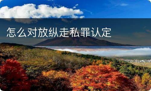 怎么对放纵走私罪认定