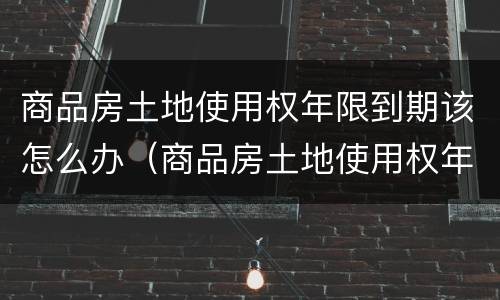 商品房土地使用权年限到期该怎么办（商品房土地使用权年限到期该怎么办手续）