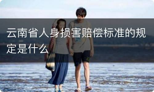 云南省人身损害赔偿标准的规定是什么