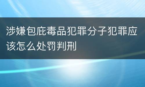 涉嫌包庇毒品犯罪分子犯罪应该怎么处罚判刑