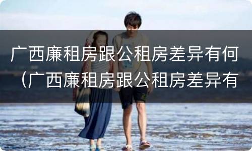 广西廉租房跟公租房差异有何（广西廉租房跟公租房差异有何明显）