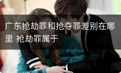 广东抢劫罪和抢夺罪差别在哪里 抢劫罪属于