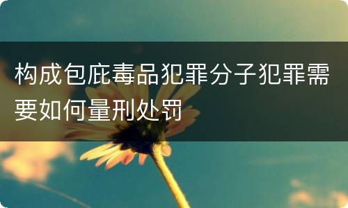 构成包庇毒品犯罪分子犯罪需要如何量刑处罚