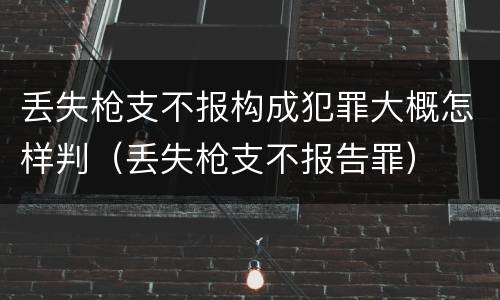 丢失枪支不报构成犯罪大概怎样判（丢失枪支不报告罪）