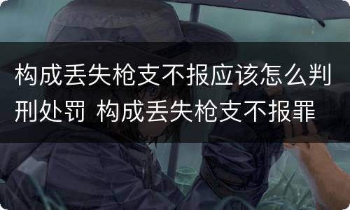 构成丢失枪支不报应该怎么判刑处罚 构成丢失枪支不报罪