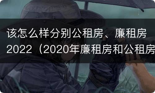 该怎么样分别公租房、廉租房2022（2020年廉租房和公租房的区别）
