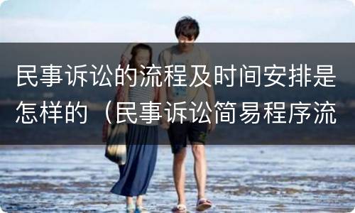 民事诉讼的流程及时间安排是怎样的（民事诉讼简易程序流程时间）
