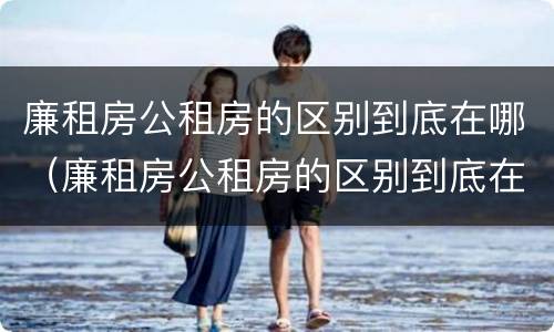 廉租房公租房的区别到底在哪（廉租房公租房的区别到底在哪里）