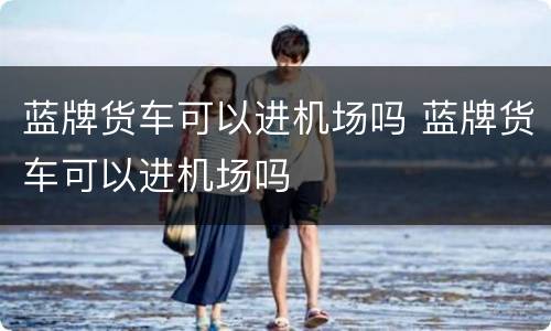 蓝牌货车可以进机场吗 蓝牌货车可以进机场吗