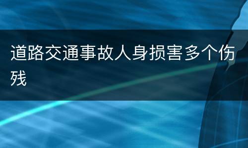 道路交通事故人身损害多个伤残