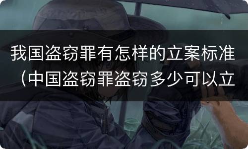 我国盗窃罪有怎样的立案标准（中国盗窃罪盗窃多少可以立案）