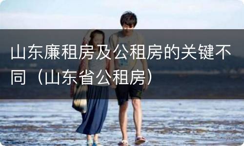 山东廉租房及公租房的关键不同（山东省公租房）