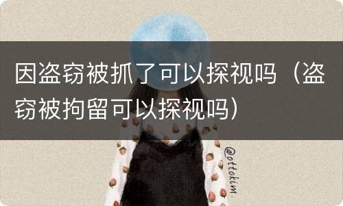 因盗窃被抓了可以探视吗（盗窃被拘留可以探视吗）