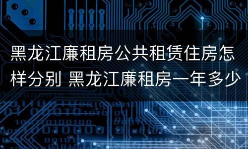 黑龙江廉租房公共租赁住房怎样分别 黑龙江廉租房一年多少钱
