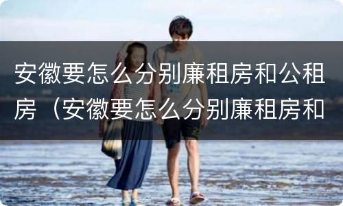 安徽要怎么分别廉租房和公租房（安徽要怎么分别廉租房和公租房呢）