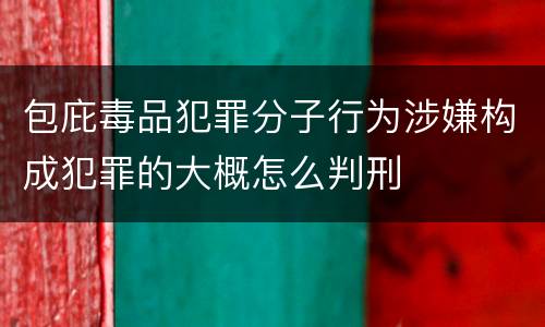 包庇毒品犯罪分子行为涉嫌构成犯罪的大概怎么判刑