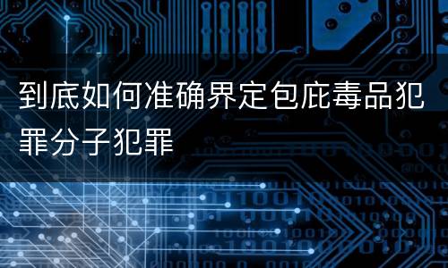 到底如何准确界定包庇毒品犯罪分子犯罪
